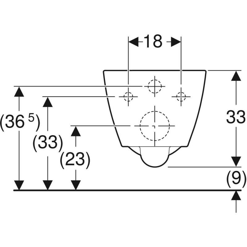 Geberit Smyle Square Rimfree 49 muszla wc krótka wisząca bez wewnętrznego kołnierza 500.379.01.1