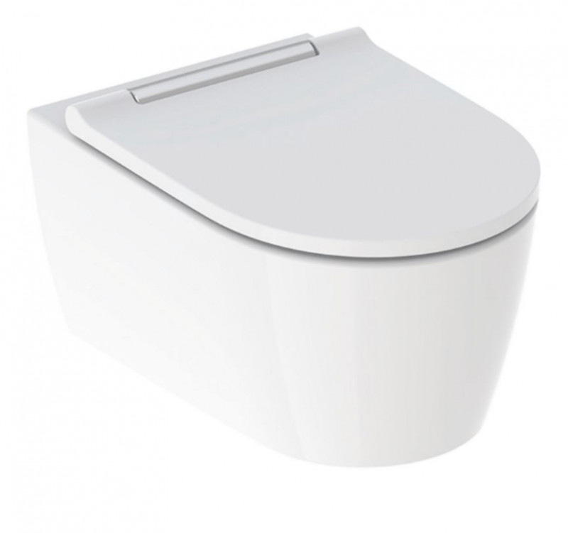 Geberit ONE TurboFlush zestaw muszla wisząca z deską wolnoopadaącą, panel chrom 500.202.01.1