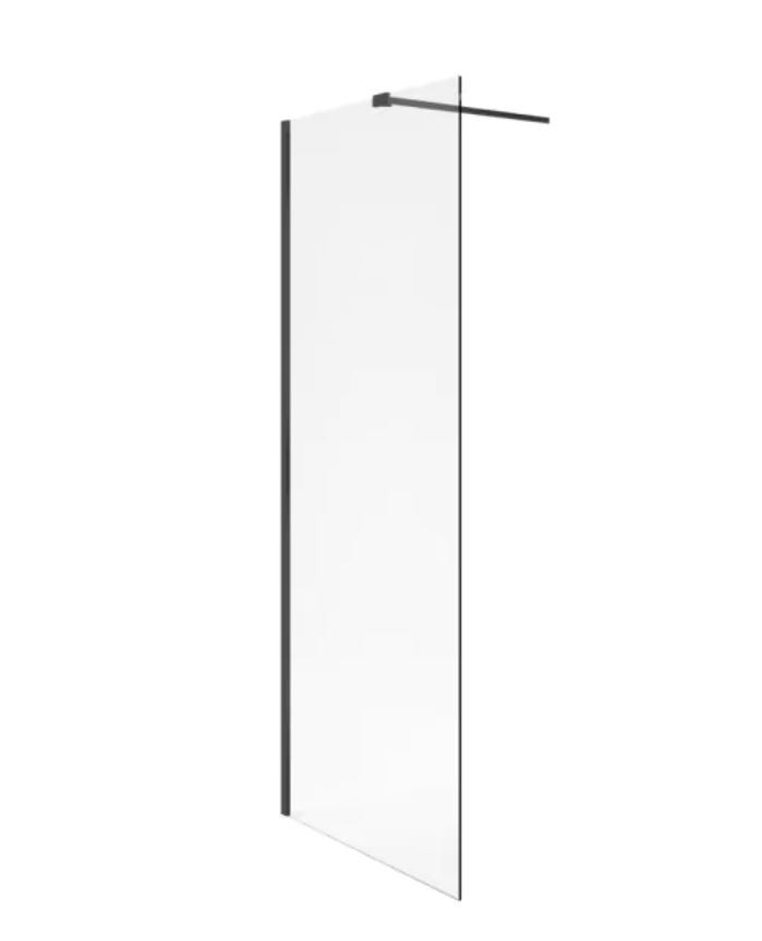 Excellent Vidoq kabina typu Walk-In 90 cm czarny przeźroczyste Clean Control KAEX.1506.900.LP.BL