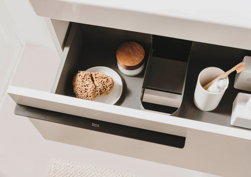 Roca Ella uchwyt do szafek 40 i 45 cm, 1 sztuka czarny mat A816838485