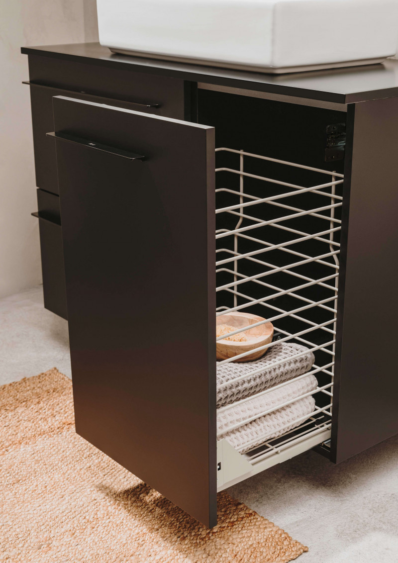 Roca Ella moduł boczny szafka z koszem cargo biały połysk A857774806