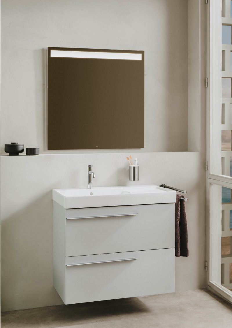 Roca Ella uchwyty do szafki 80 cm, 2 sztuki chrom A816841339