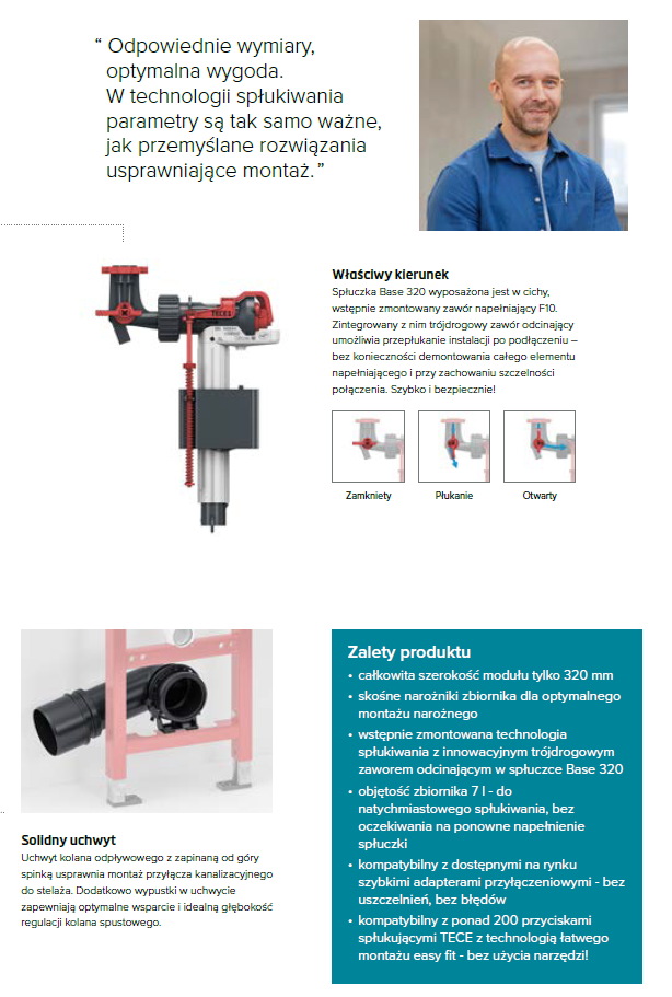 Tece Base stelaż podtynkowy do wc wąski / narożny - tylko 32cm - 9400440