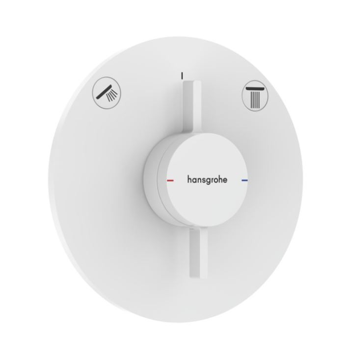 Hansgrohe DuoTurn S Bateria podtynkowa z mieszaczem do 2 odbiorników biały mat 75418700