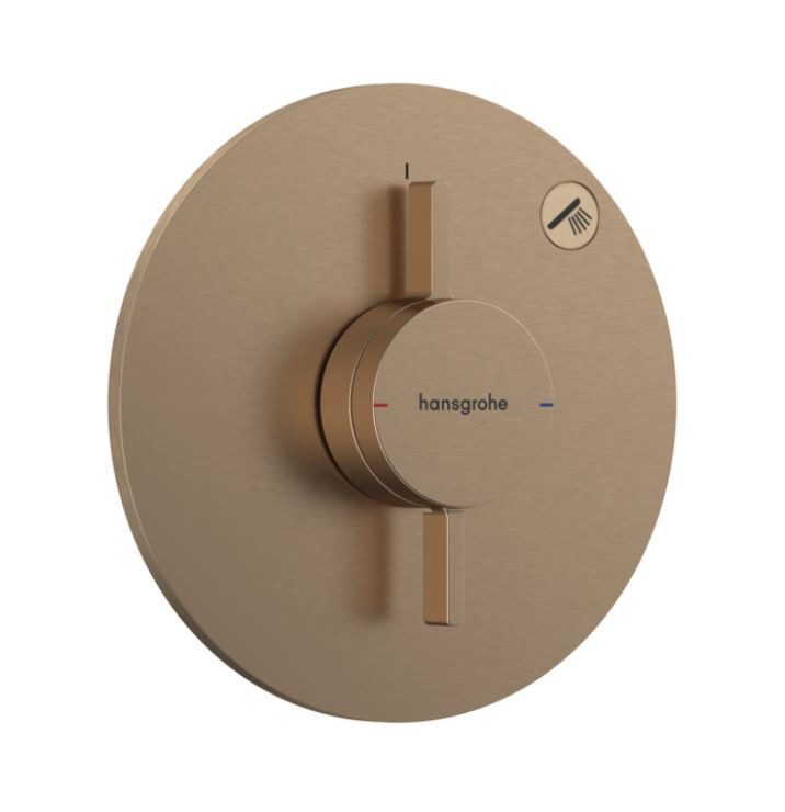 Hansgrohe DuoTurn S Bateria podtynkowa z mieszaczem do 1 odbiornika brąz szczotkowany 75618140
