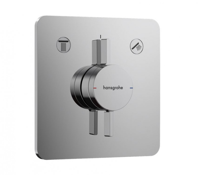 Hansgrohe DuoTurn Q Bateria podtynkowa z mieszaczem do 2 odbiorników chrom 75414000