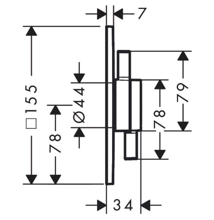 Hansgrohe DuoTurn E Bateria podtynkowa z mieszaczem do 1 odbiornika biały mat 75617700