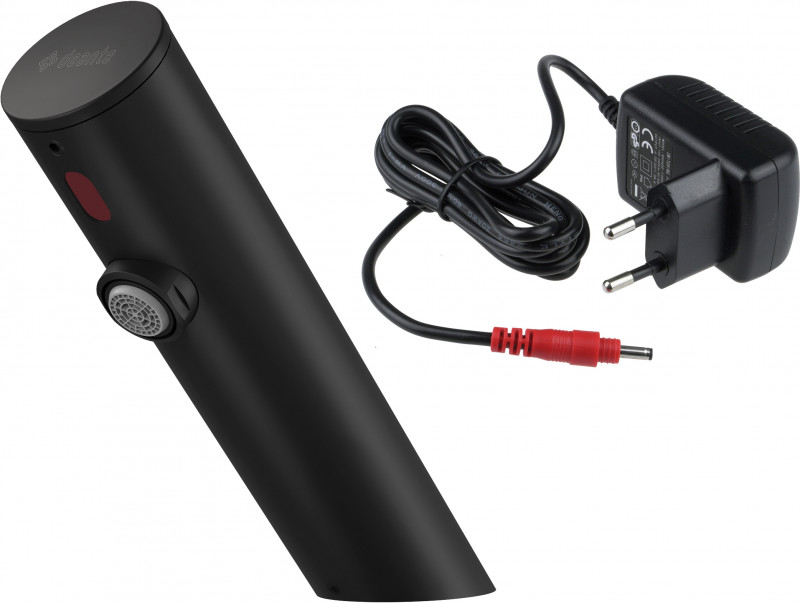 Deante Sense bateria umywalkowa bezdotykowa bez regulacji temperatury - zasilanie sieciowe czarny mat BQRN28V