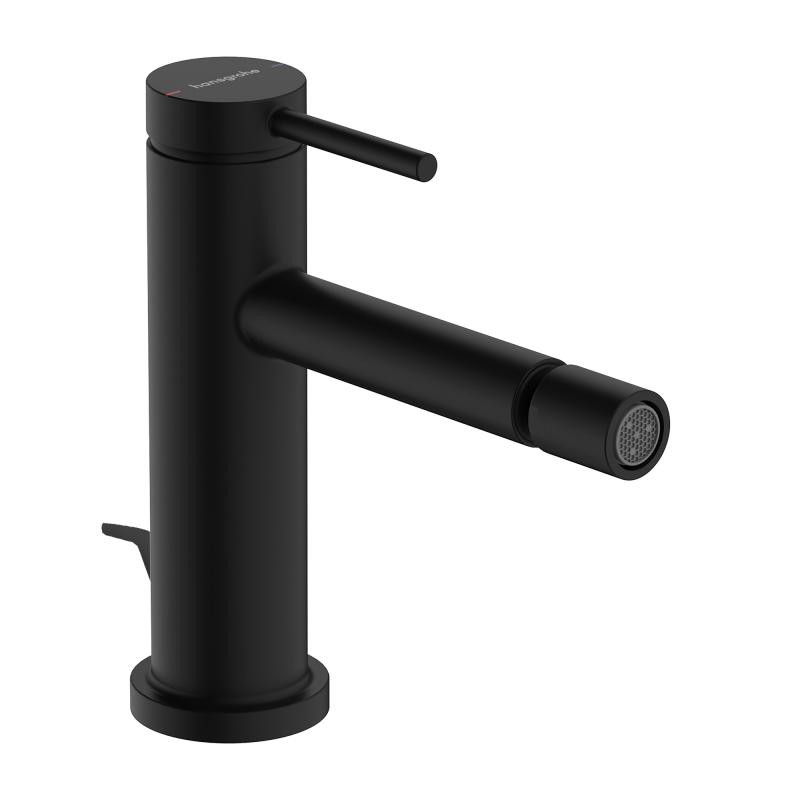 Hansgrohe Tecturis S bateria bidetowa z korkiem automatycznym czarny mat 73201670