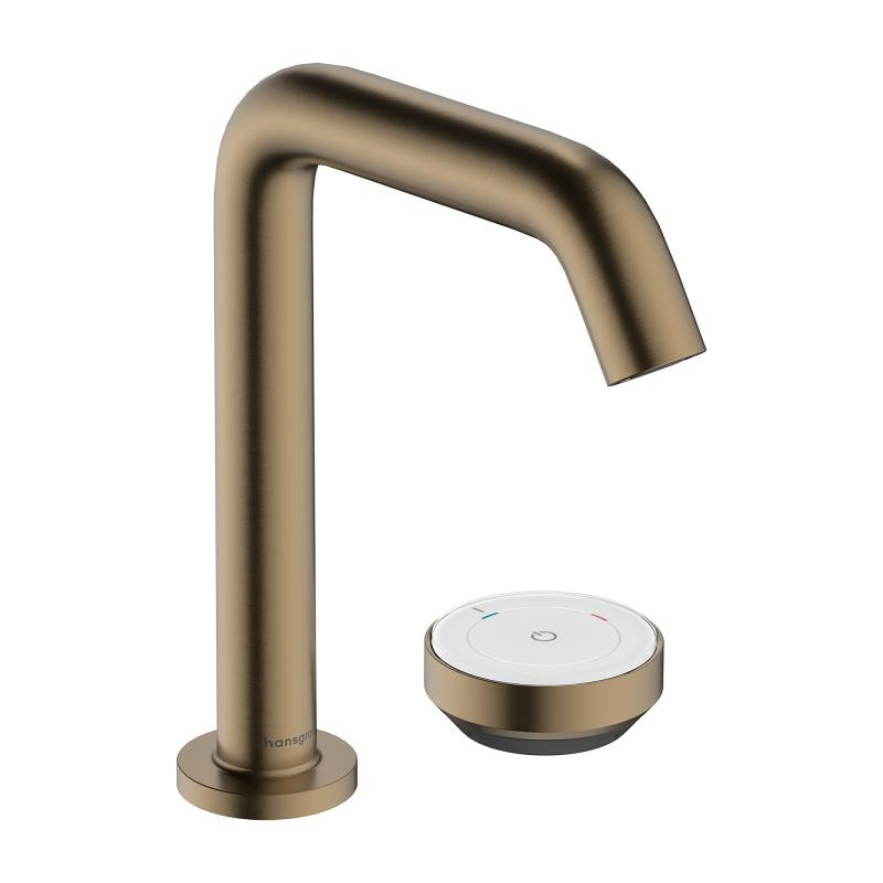 Hansgrohe Tecturis S Select bateria umywalkowa 2-otworowa 150 CoolStart Ecosmart brąz szczotkowany 73353140