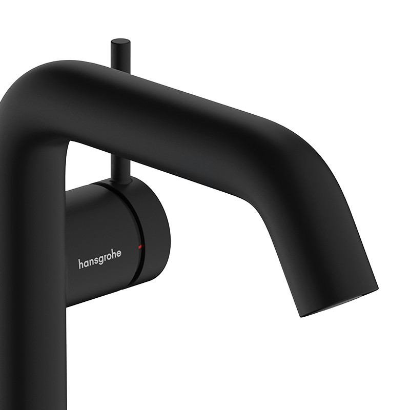 Hansgrohe Tecturis S bateria umywalkowa 150 Fine CoolStart Ecosmart z korkiem klik-klak Push-Open czarny mat 73340670