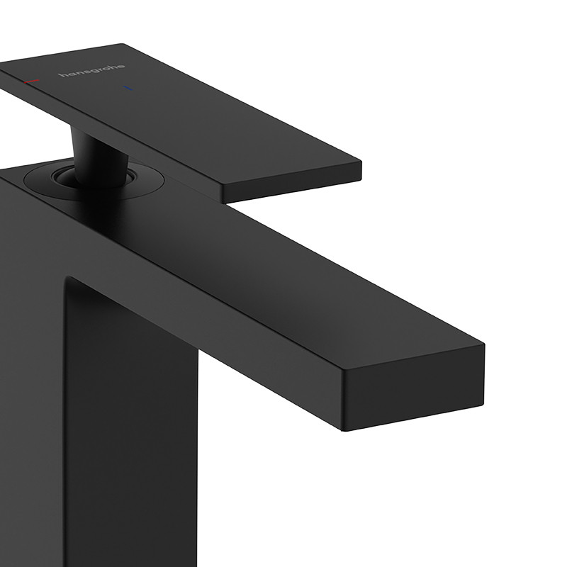 Hansgrohe Tecturis E bateria umywalkowa 110 CoolStart EcoSmart z korkem automatycznym czarny mat 73014670