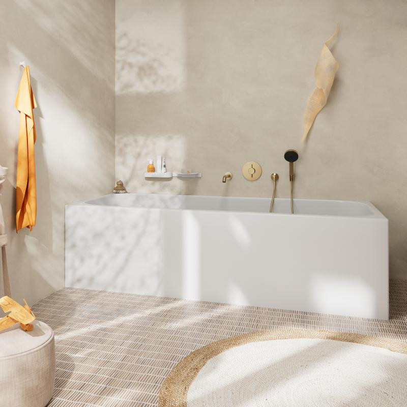 Hansgrohe Tecturis S wylewka wannowa 198 mm brąz szczotkowany 73411140