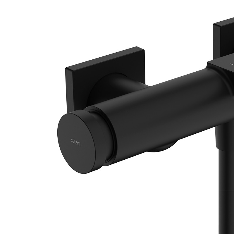 Hansgrohe Tecturis E bateria wannowa ścienna czarny mat 73420670