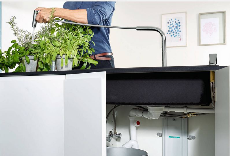 Hansgrohe Zesis M33 bateria zlewozmywakowa kuchenna 150, 2jet z wyciąganą wylewką sBox chrom 74821000