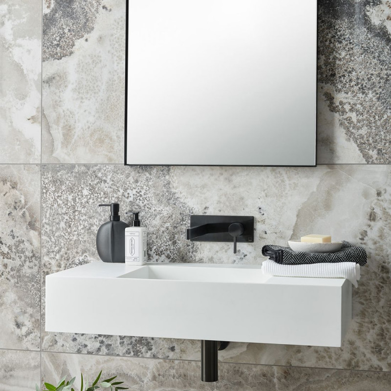 Vado syfon umywalkowy ozdobny czarny szczotkowany IND-461/RO-BLK