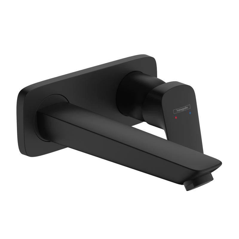 Hansgrohe Logis bateria umywalkowa podtynkowa, wylewka 19,5 cm czarny mat 71220670