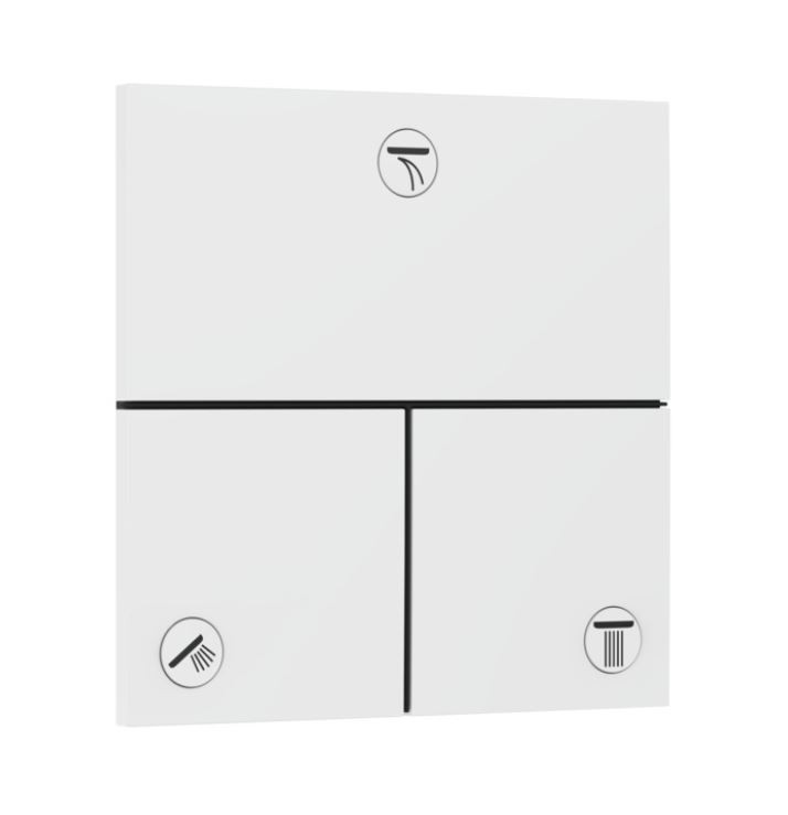 Hansgrohe ShowerSelect Comfort E Zawór podtynkowy odcinający do 3 odbiorników biały mat 15573700
