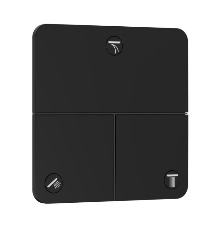 Hansgrohe ShowerSelect Comfort Q Zawór podtynkowy odcinający do 3 odbiorników czarny mat 15587670