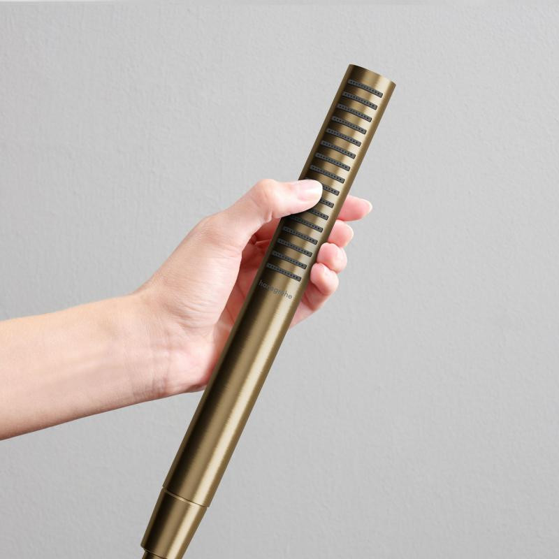 Hansgrohe Pulsify S słuchawka prysznicowa 100 1jet EcoSmart, Slim brąz szczotkowany 24125140