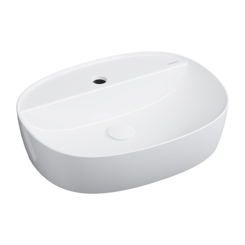 Omnires Atlanta umywalka nablatowa 51x39 cm biały połysk ATLANTA505BP