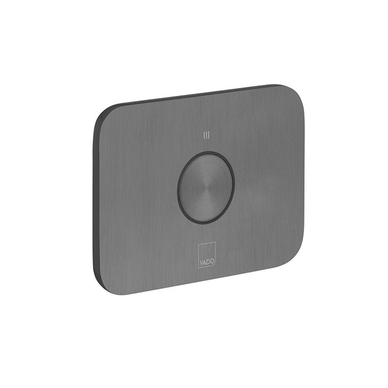 Vado Zone zawór podtynkowy czarny szczotkowany IND-Z143-H-BLK