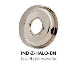 Vado Zone rozeta dekoracyjna do baterii nikiel polerowany IND-Z-HALO-BN