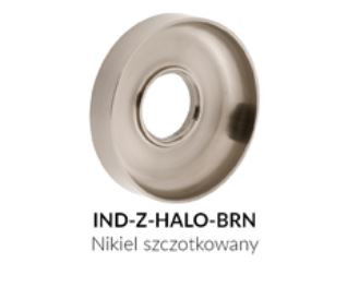 Vado Zone rozeta dekoracyjna do baterii nikiel szczotkowany IND-Z-HALO-BRN