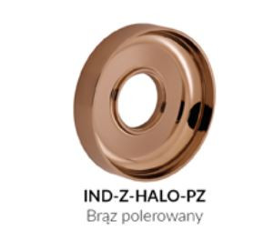 Vado Zone rozeta dekoracyjna do baterii miedź brąz polerowany IND-Z-HALO-PZ