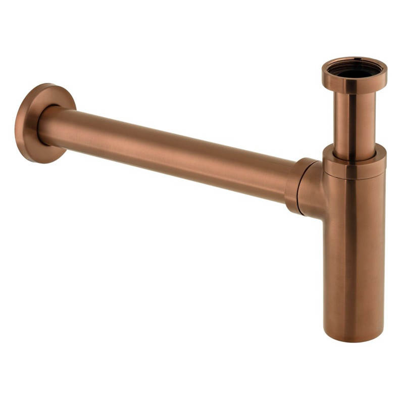 Vado syfon umywalkowy ozdobny miedź brąz szczotkowany IND-461/RO-BRZ
