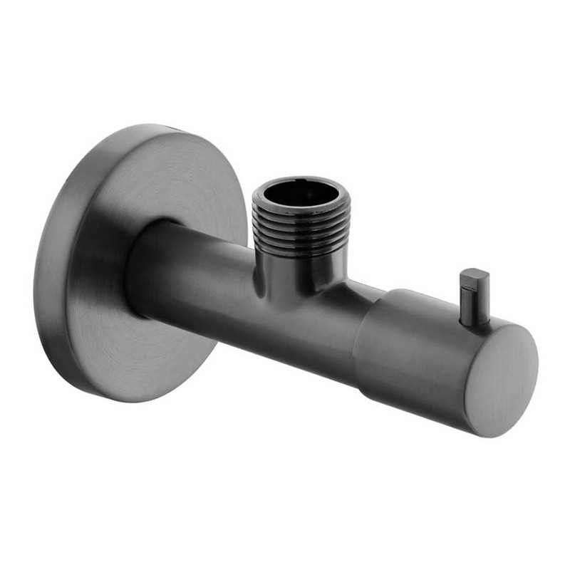 Vado Individual zawór kątowy czarny szczotkowany IND-230-BLK