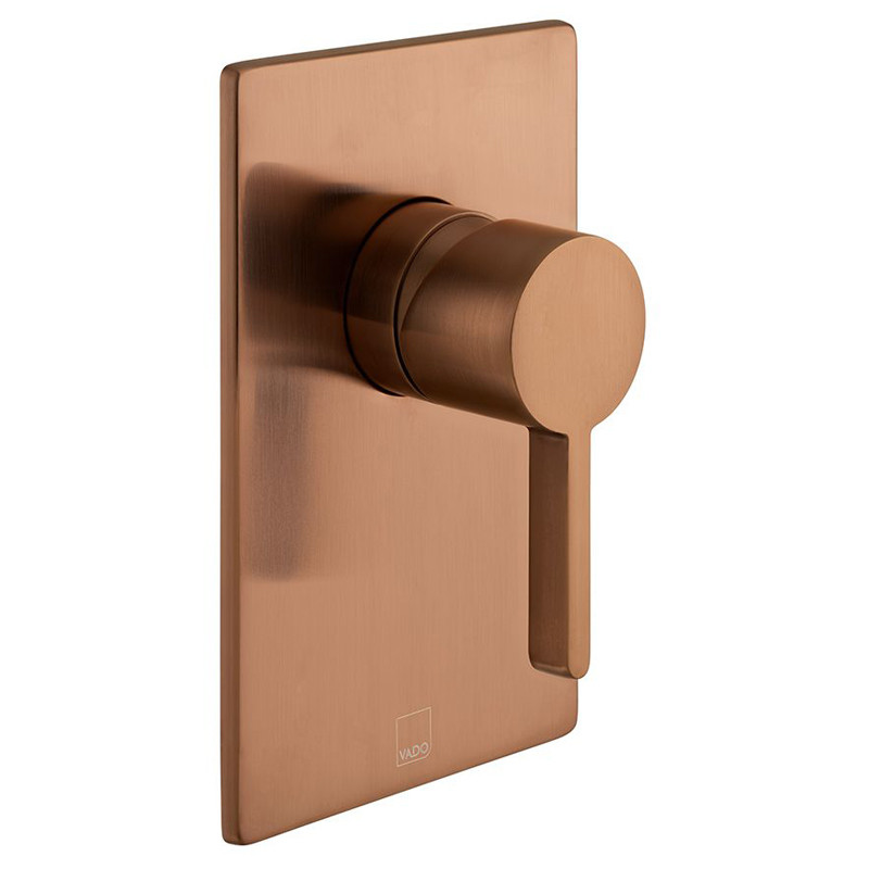 Vado Edit bateria prysznicowa podtynkowa miedź brąz szczotkowany IND-EDI145A-BRZ