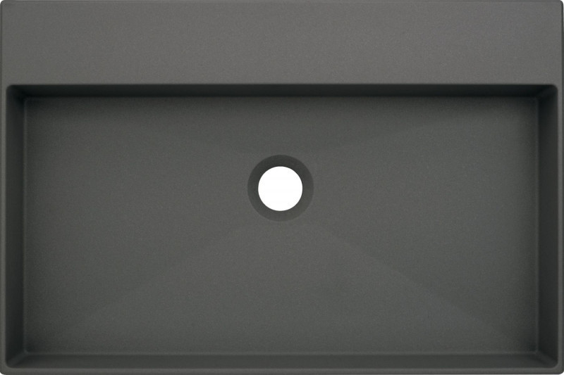 Deante Correo umywalka granitowa stawiana na blat 60x40 cm antracyt CQR TU6S