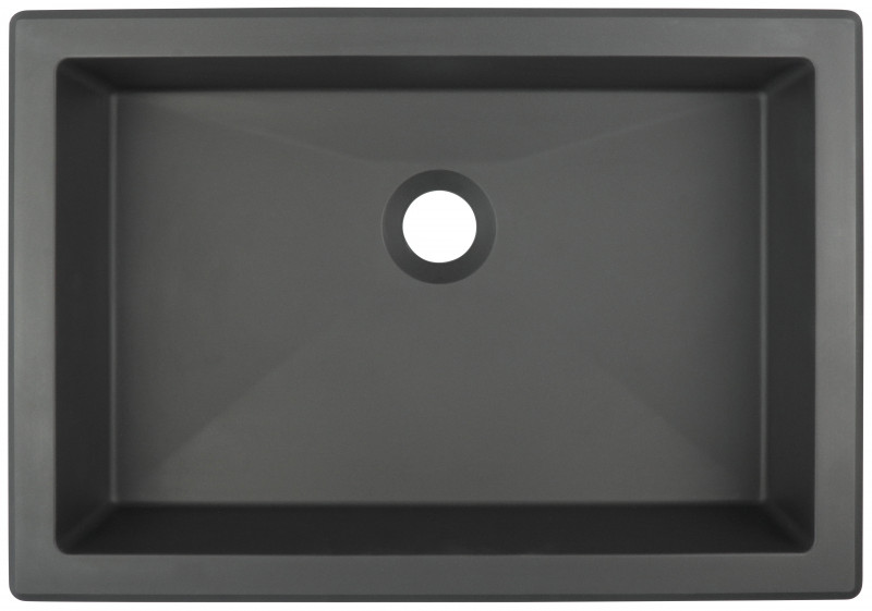Deante Correo umywalka granitowa wpuszczana w blat lub podblatowa na blat 50x35 cm antracyt metalik CQRTU5U