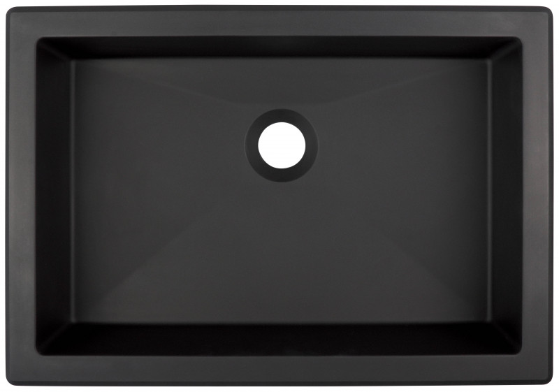 Deante Correo umywalka granitowa wpuszczana w blat lub podblatowa na blat 50x35 cm czarny nero CQRNU5U