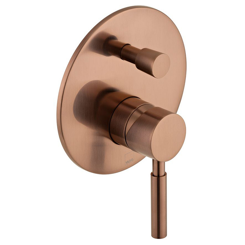 Vado Origins bateria wannowo-prysznicowa podtynkowa miedź brąz szczotkowany IND-ORI147A-BRZ