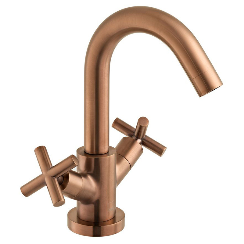 Vado Elements Water bateria umywalkowa bez korka miedź brąz szczotkowany IND-ELW100F/SB-BRZ