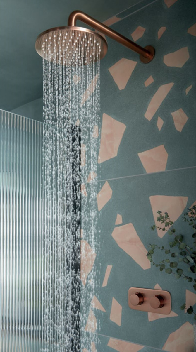 Vado Tablet bateria termostatyczna podtynkowa 2-drożna miedź brąz szczotkowany IND-T148/2-H-ALT-BRZ