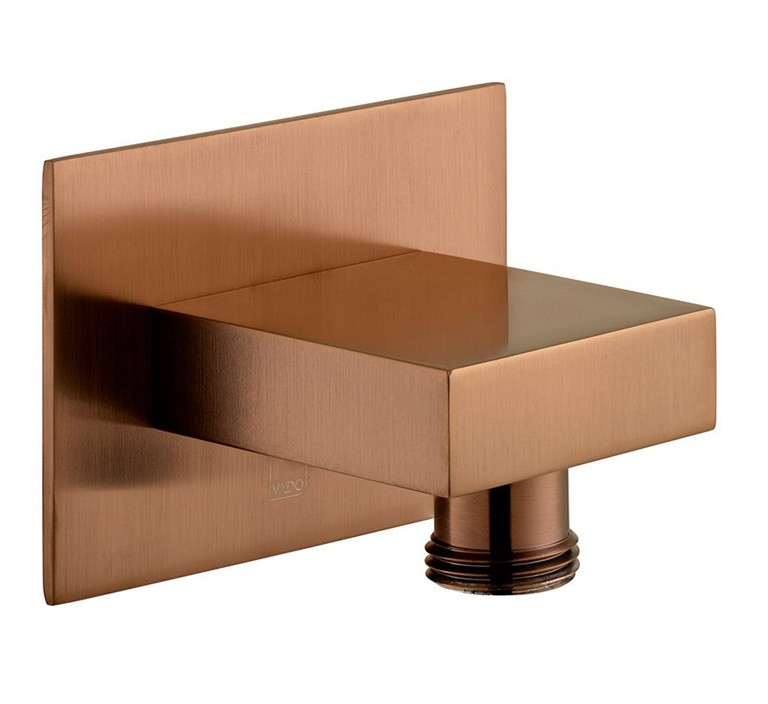 Vado Individual przyłącze kątowe kwadratowe miedź brąz szczotkowany IND-OUTLET/SQ-BRZ