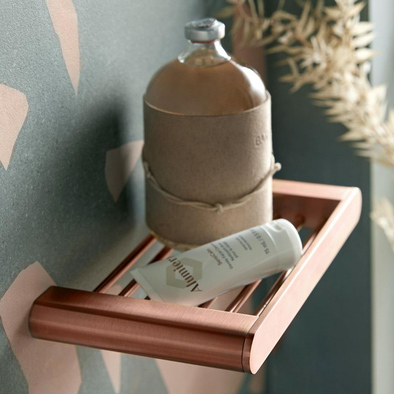 Vado Photon mydelniczka / półka prysznicowa miedź brąz szczotkowany IND-PHO182A-BRZ