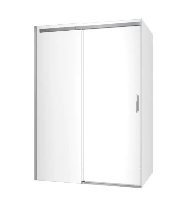 Excellent Rols kabina prostokątna 140x80 cm drzwi przesuwne L/P chrom przeźroczyste Clean Control