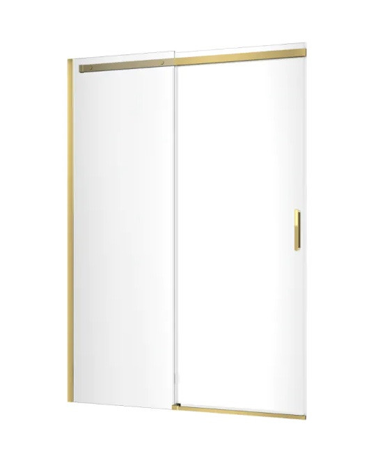 Excellent Rols drzwi do wnęki przesuwne L/P 140 cm złoty przeźroczyste Clean Control