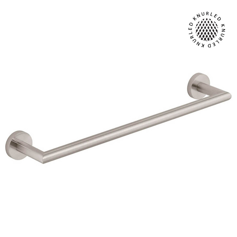 Vado Spa Knurled wieszak na ręcznik reling 45 cm nikiel szczotkowany IND-SPA184-45-BRNK
