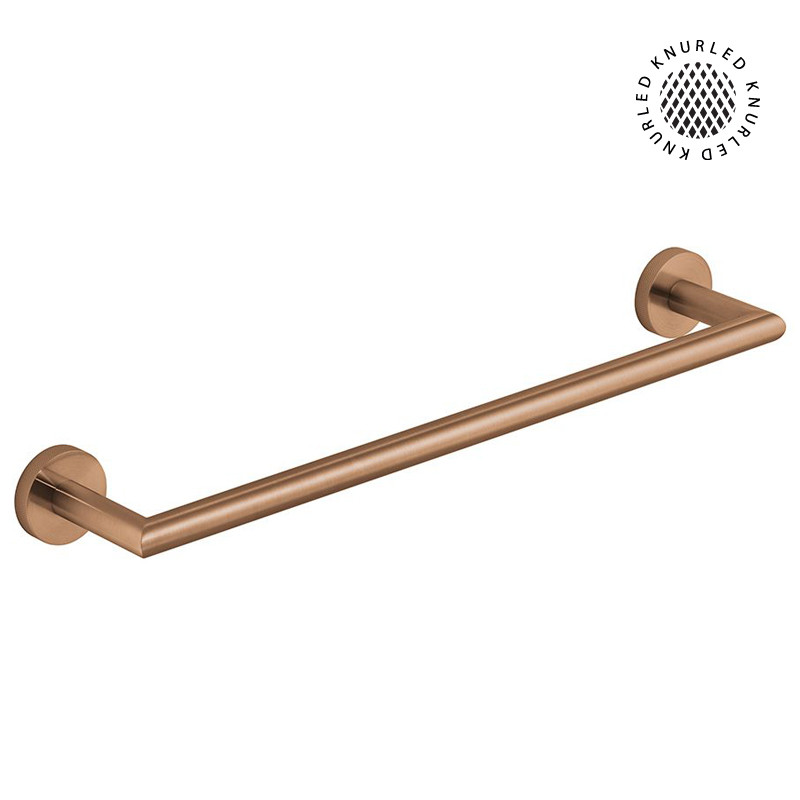 Vado Spa Knurled wieszak na ręcznik reling 45 cm miedź brąz szczotkowany IND-SPA184-45-BRZK