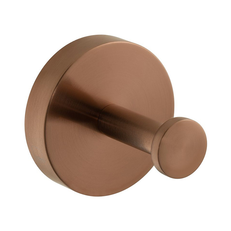 Vado Spa haczyk łazienkowy pojedynczy miedź brąz szczotkowany IND-SPA186-BRZ