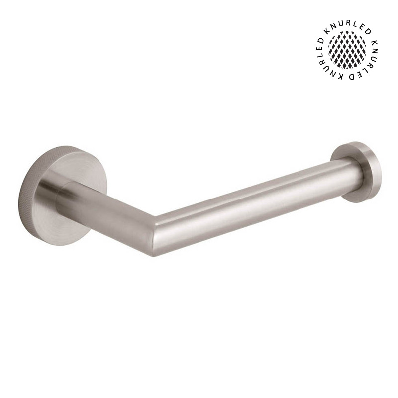 Vado Spa Knurled uchwyt na papier toaletowy nikiel szczotkowany IND-SPA180-BRNK