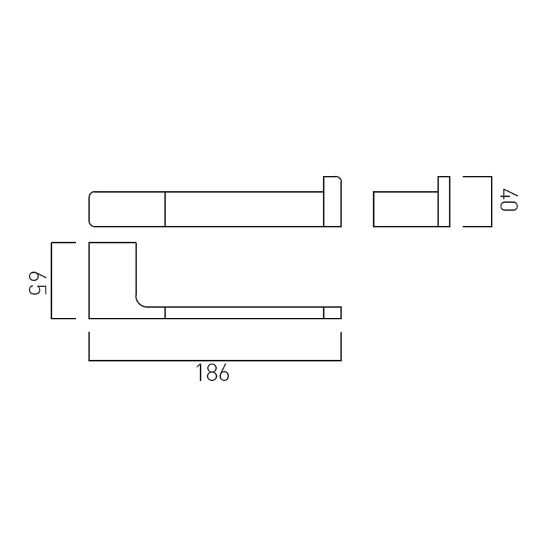 Vado Shama uchwyt na papier toaletowy miedź brąz szczotkowany IND-SHA180-BRZ