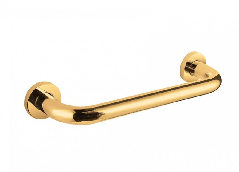 Stella uchwyt łazienkowy prosty 30 cm złoty połysk 19.009-G