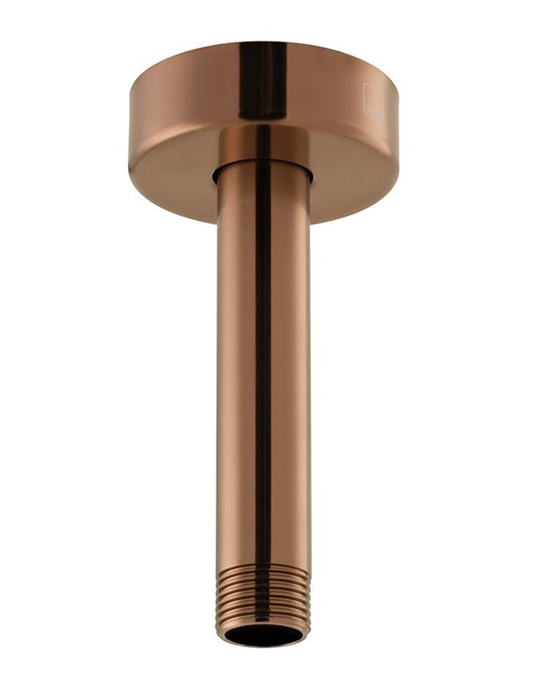 Vado Individual ramię sufitowe do deszczownic 100 mm miedź brąz szczotkowany IND-CMA/RO/4IN-BRZ