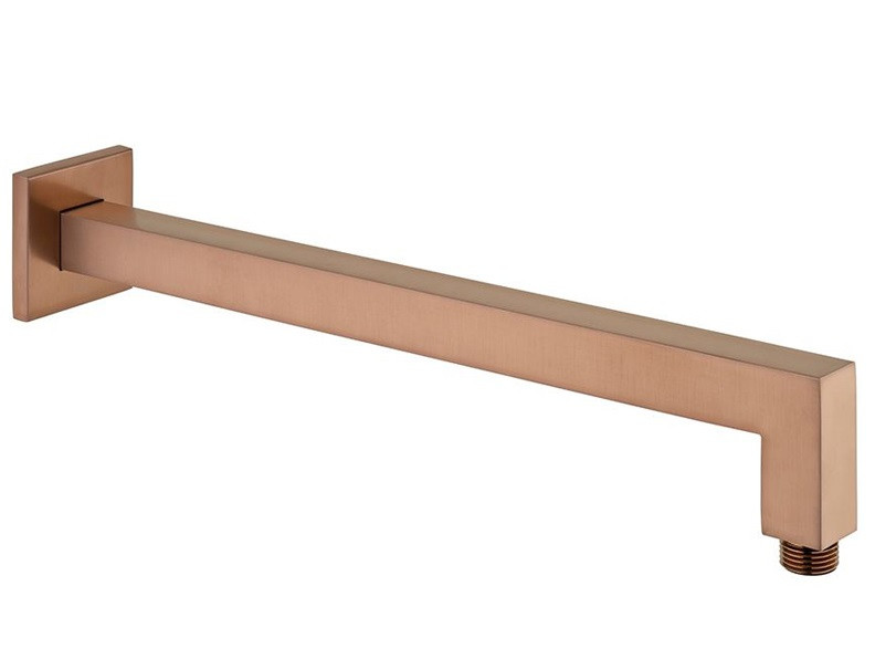 Vado Individual ramię ścienne do deszczownic 390 mm miedź brąz szczotkowany IND-EFSA/SQ-BRZ